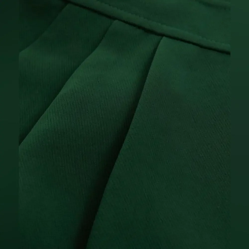 NWOT Reiss Dark Green Dion cutout wide leg Jumpsuit US 6 - Picture 7 of 16